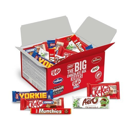 Nestlé 30x Chocolate Bars The Big Variety Box (1.3Kg)