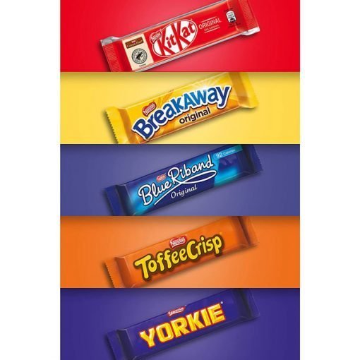 Nestle 1.4KG of Chocolate 71 x Chocolate Bars The Big Biscuit Box
